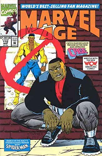 Marvel Age 110 FN; carte de benzi desenate Marvel / Luke Cage WCW Comics