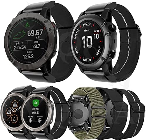 EGSDSE Quickfit Watchband curea pentru Garmin Fenix ​​6 6X Pro 5x 5 Plus 3HR 935 945 S60 Buclă de nylon 22m 26mm Banda de ceasuri