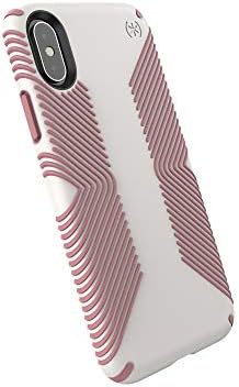 Speck Products Presidio Grip iPhone XS/IPhone X Carcasă, Veil Alb/Lipliner Pink