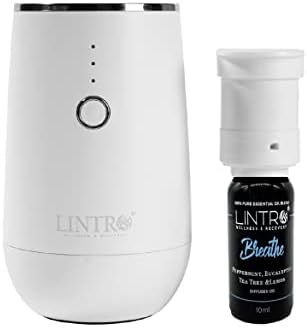 LINTRO-2023 difuzor Portabil de ulei esențial fără apă, USB reîncărcabil tip C, Aromaterapie difuzor nebulizator de ulei esențial