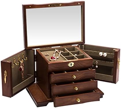 DANN din lemn Creative cercei bijuterii cutie de depozitare brățară bijuterii cadou cutie brățară colier bijuterii cutie de