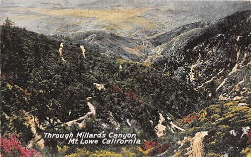 Mt. Lowe, carte poștală din California