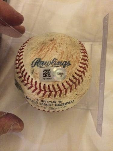 Kris Bryant semnat și înscris 2015 NL Roy -Rare Hit Hit Oning -MLB Holo -MLB Game Autographed Baseballs a folosit baseball