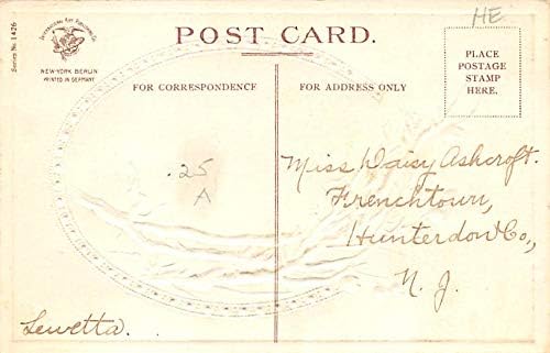 Crăciun vacanță carte poștală Vintage Xmas Post Card Artist Ellen Clapsaddle scris pe spate