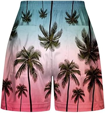Femei Plaja Bord Pantaloni Scurți Vara Tropicale Hawaiian Swim Trunchiuri Elastic Talie Sport Casual Scurt Sweatpant