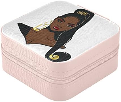 Alaza afro -afro -american american negru cutii de bijuterii pentru femei pentru femei bărbați pentru bărbați călătorii cu