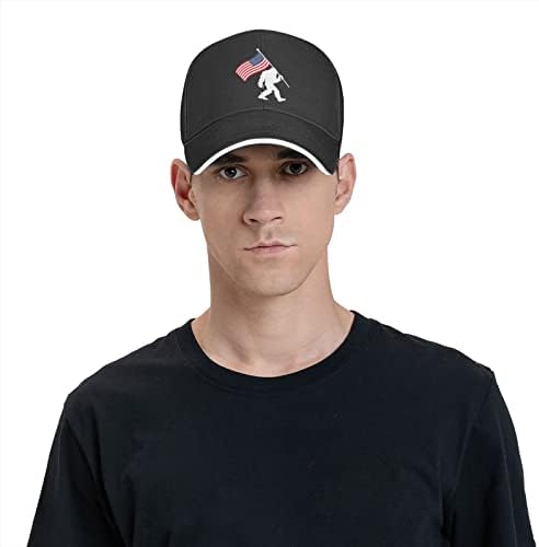 DARLEKS Tata pălărie american Statele Unite ale Americii Steaguri Sasquatch Bigfoot șapcă de Baseball pentru bărbați Femei