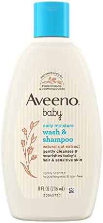 Aveeno Baby Wash & amp; șampon pentru păr și corp, fără lacrimi, proaspăt, 8 Oz