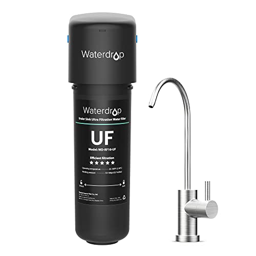 Waterdrop 10ub-uf 0,01 μm Ultra Filtrare în Sistem de filtrare a apei pentru chiuvetă pentru reducerea Baçtёria, reduce plumbul,