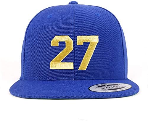 Trendy Magazin De Îmbrăcăminte Numărul 27 Fir De Aur Plat Bill Snapback Baseball Cap