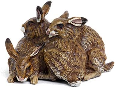 Grămadă de iepuri figurină din bronz din Viena