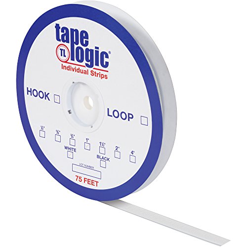 Tape Logic® Benzi individuale, buclă, 1/2 x 75 ', alb, 1/carcasă