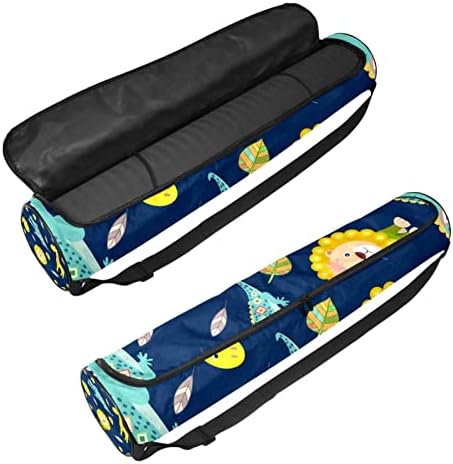 RATGDN Yoga Mat Bag, crocodil exercițiu Yoga mat Carrier Full-Zip Yoga Mat Carry Bag cu curea reglabilă pentru femei bărbați