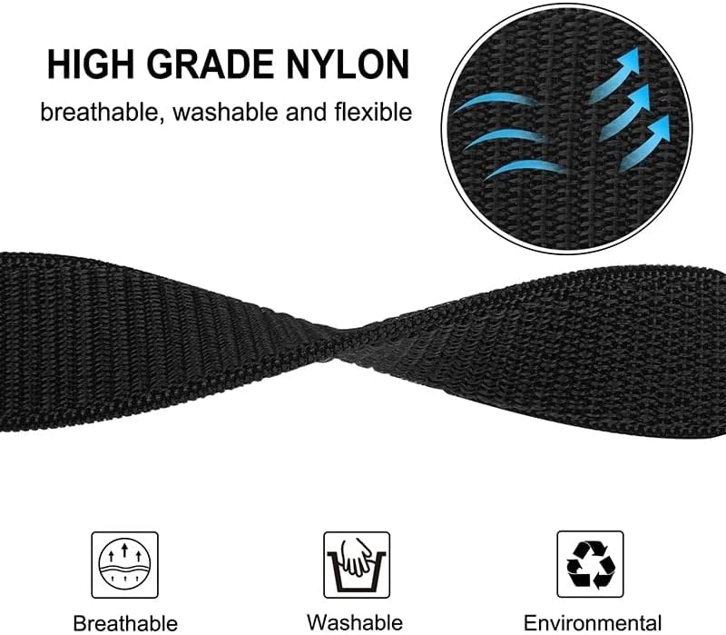UNCASO 26 22mm curea de bandă de nylon tricotat 22m pentru Garmin Enduro Fenix ​​7 7x 6 6x Pro 5x 5 3HR MK1 935 945 S60 Smart