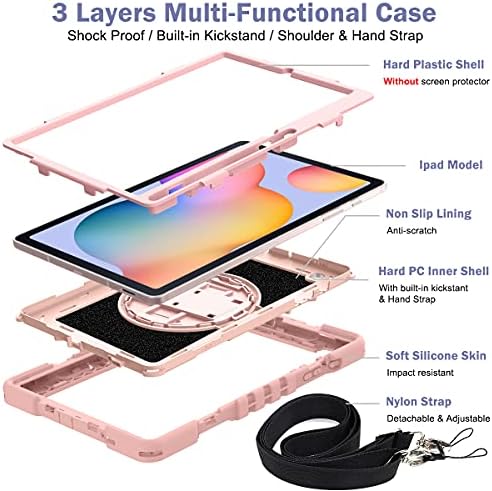 Case pentru tabletă pentru copii pentru Samsung Galaxy Tab S6 Lite 10.4 '' Model SM-P610 Carcasă, pentru Galaxy Tab S6 Lite