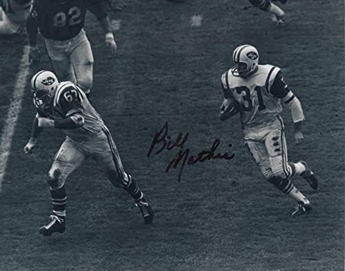 Bill Mathis New York Jets Vintage Semnat Autographed 8x10 Foto W/COA - Fotografii autografate NFL