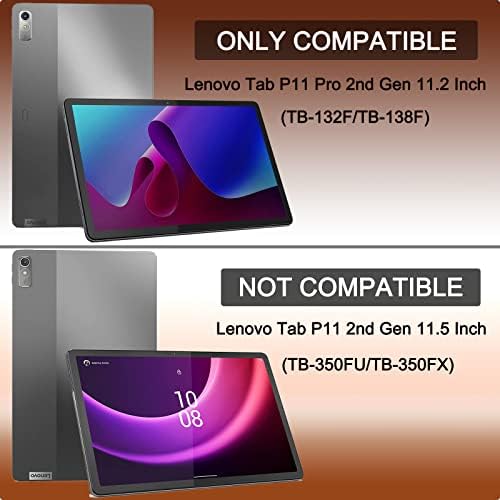 Carcasă YLDZSH pentru Lenovo Tab P11 Pro 2nd Gen Tablet 11.2 inch 2022, carcasă ultra subțire compatibilă cu Lenovo Tab P11