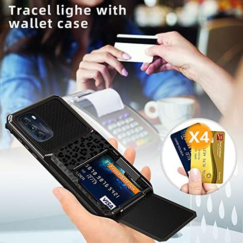 Husă pentru portofel SDDFRHGH pentru Husă pentru telefon Motorola Moto G 5G 2022 , suport pentru Card de Credit cu 4 carduri