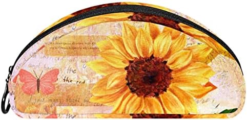 Carcasă de creion Guerotkr, pungă de creion, pungă de creion, estetică pentru creion, fluture de floarea soarelui vintage