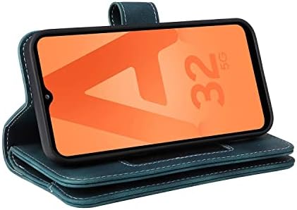 telefon carcasă de protecție portofel caz compatibil cu Samsung Galaxy A32 5G, PU piele Slim telefon Flip caz, magnetice incuietoare