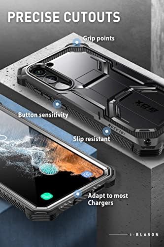 I-Blason Armorbox pentru carcasă Samsung Galaxy S23 cu protector de ecran încorporat, [2 cadre frontale] Carcasă anti-alunecare