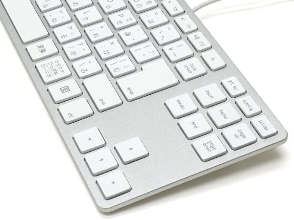 Matias cu fir din aluminiu Tenkeyless tastatură pentru PC, Argint, 2 hub-uri USB 2.0, aspect Japonez, tastatură numerică, tastatură