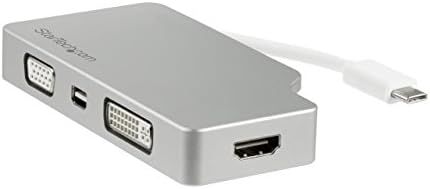 STARTECH.com ADAPTER VIDEO MULTIPORT USB C cu HDMI, VGA, Mini DisplayPort sau DVI - USB Tip C Adaptor de monitorizare la HDMI