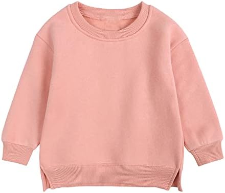 Copiii pentru băieți pentru copii Pullover fleece hanoracs solid pentru copii, plus bebeluși, culoare top -top fete tricouri