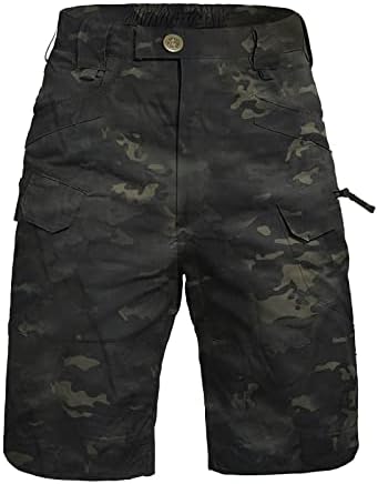 Wenkomg1 pantaloni scurți militari pentru bărbați Buzunare multipli