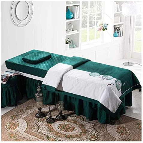Set de foi de masă de masaj pentru microfibră din 4 piese - capac de pat simplu pentru paturi de frumusețe 4pc copertine respirabile