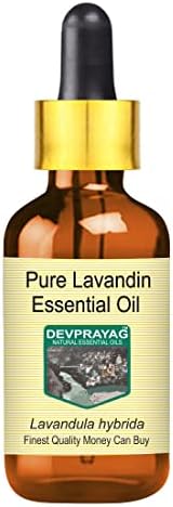 DevPrayag Pure Lavandin Essential Ulei cu aburi de sticlă Dropper Distilat 15ml
