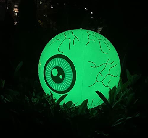 Smarta, Halloween telecomanda LED gonflabile Eyesball dovleac gonflabile minge baloane pentru Halloween vacanță în aer liber