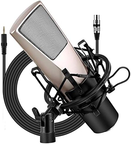 Pachetul microfonului Liuzh Condensator, Conferința de telefon mobil Vicec Video Microfon Înregistrare ancoră K Song Condensator Microfon cu montaj de șoc