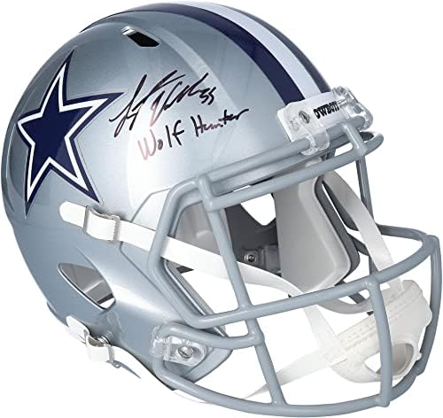 Leighton Vander Esch Dallas Cowboys Autographed Riddell Lunar Eclipse Speed  Mini Helmet