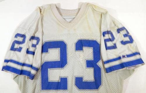 Jocul din anii 23 din anii 1980, Jersey White DP12786 - Joc NFL nesemnat NFL a folosit tricouri folosite