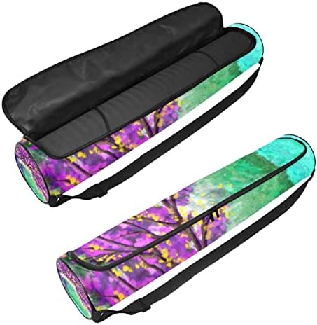 RATGDN Yoga Mat Bag, cerb cu coarne frumoase exercițiu Yoga mat Carrier Full-Zip Yoga Mat Carry Bag cu curea reglabilă pentru