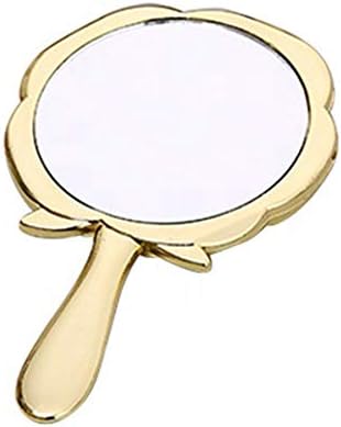 Gradina de Arte aur Handheld Salon Frizeri Coafor Rose forma oglinda cu mâner de prindere