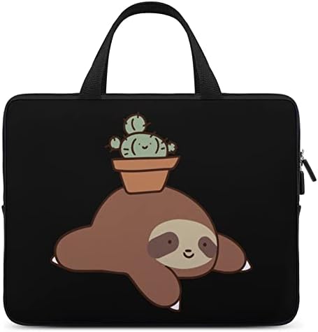 Sloth and Cactus Laptop Case Slim Bag pentru a lucra pentru muncă