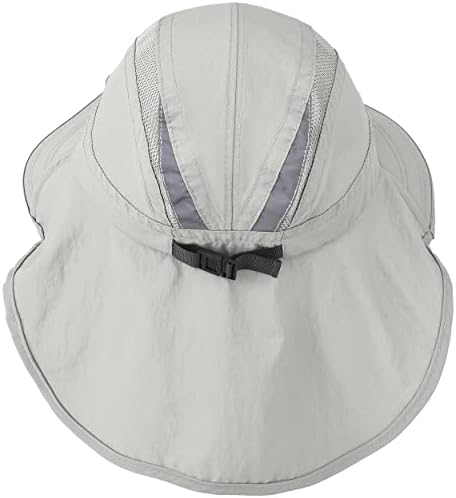 2 pachet în aer liber larg upf50+ pălărie de soare cu clapeta de gât pentru bărbați femei pescuitul de drumeție grădină