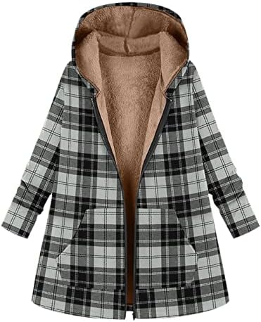 Femei pentru jacheta ușoară cu geacă de iarnă Fleece Paltoane groase