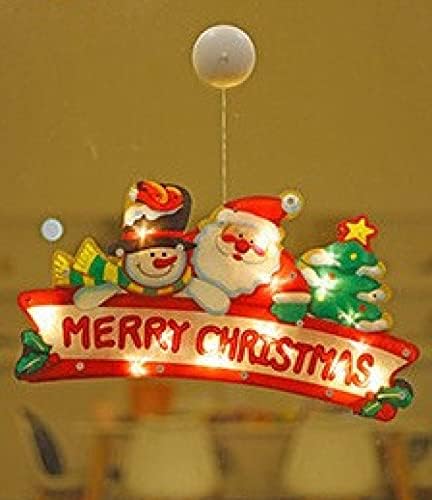 NC LED de Crăciun fraier Lumina Moșului de zăpadă Forma fereastră Arbore de Crăciun Lumini de Crăciun