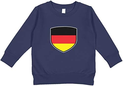 Amdesco Germania Shield Germană Deutschland Flag Toddler Sweatshirt