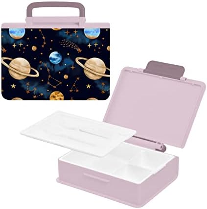 Alaza Moon Stars Space Galaxy Bento Box de prânz