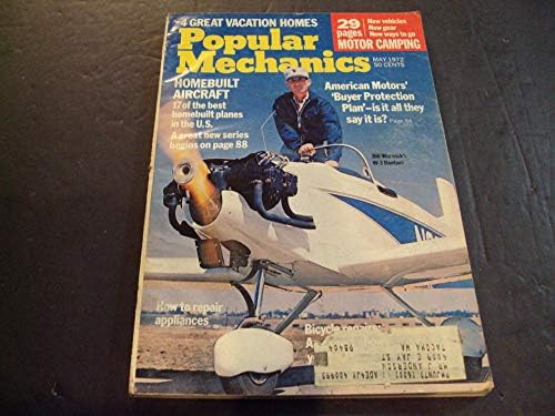 Popular Mechanics Mai 1972 Camping Cu Motor, Avion Construit Acasă