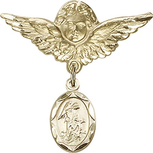 Bijuterii Obsession insigna pentru copii cu farmec înger păzitor și înger cu aripi insigna Pin / aur umplut insigna pentru