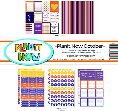 Reminisce Planit acum octombrie Kit Planner Planner