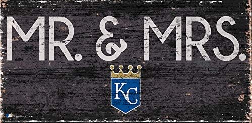 Fan Creations MLB Kansas City Royals Unisex Kansas City Royals Mr. & Mrs. Sign, Echipa Color, 6 x 12