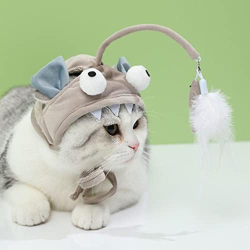 Alipis 2buc pisica pălărie pisica costum pește pălărie cap poartă pisica jucărie pisica pălării pălării pisica tachineze jucărie