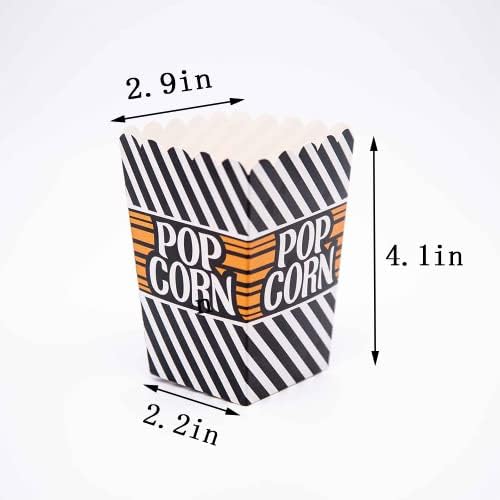 AIMTOHOME BUBLY AND POB PINK POBCORN Cutii Mini Paper Popcorn Box Cardboard Popcorn Container pentru Gender Dezvăluit Petrecere,