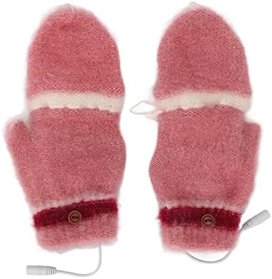 Mănuși încălzite electrice fără deget, mănuși pernă electrică Mănuși încălzite USB Încălzire pe două fețe, Mențineți mâinile